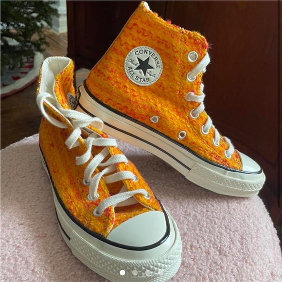 Gold/Orange 70s men Chuck Taylor converse - Picture 1 of 6
